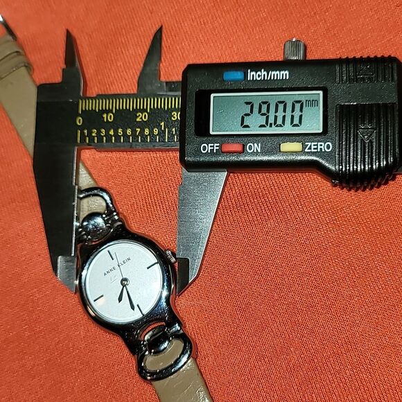 Anne Klein AK2631SVTNJ Analog Watch‎ Wristwatch For Women Silver & Grey/Tan - Picture 11 of 12